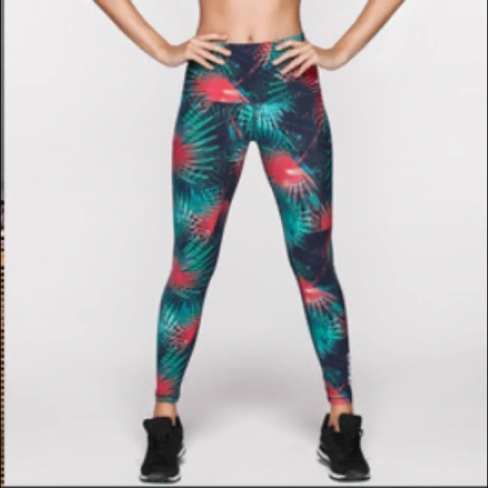 Lorna Jane Electric Palm Leggings